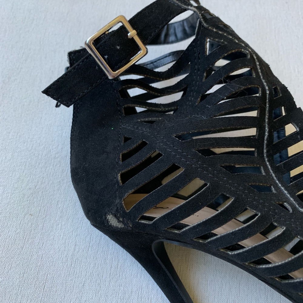Qupid black cage heels - Picture 6 of 8